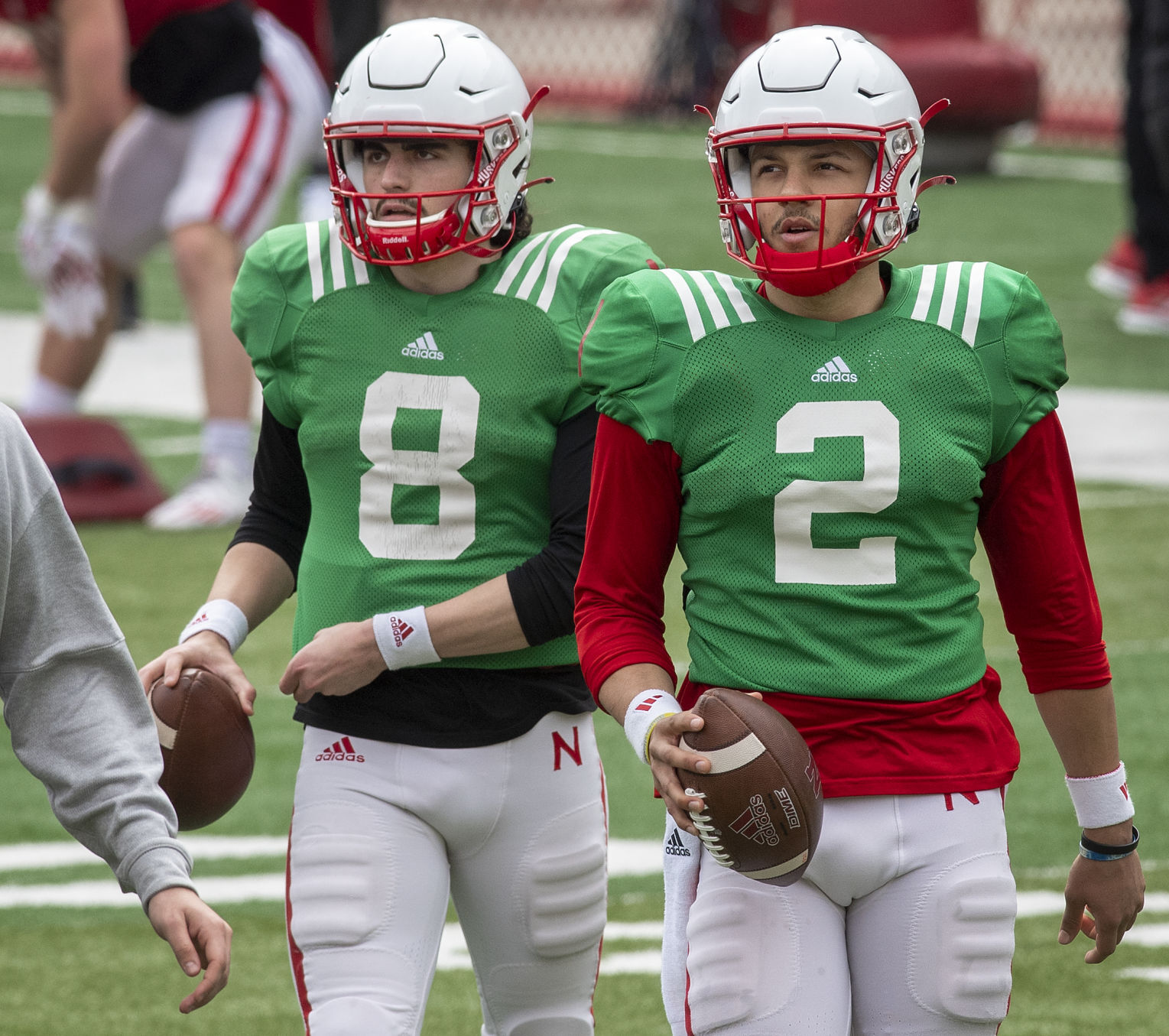 Nebraska football practice, 4.17